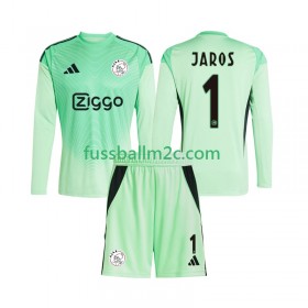 Fußballtrikots Ajax Amsterdam Vitezslav Jaros 1 Torwart Kinder Heim Trikotsatz 2025-2026 Langarm